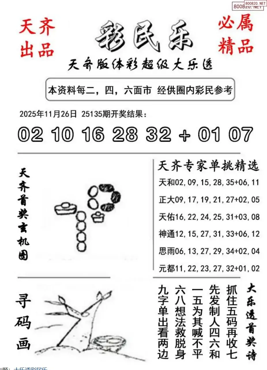 大乐透彩民乐图