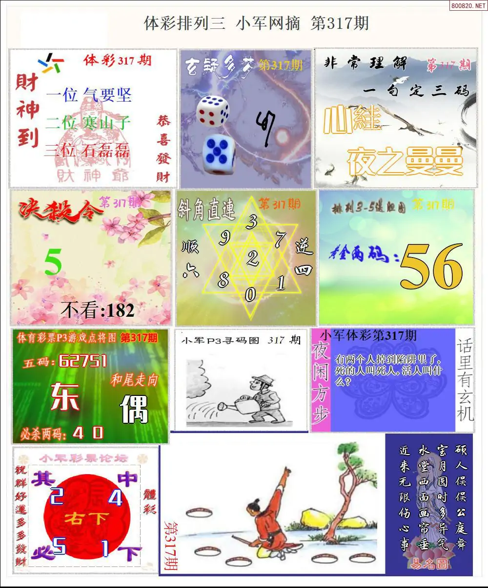 体彩P3小军网摘版