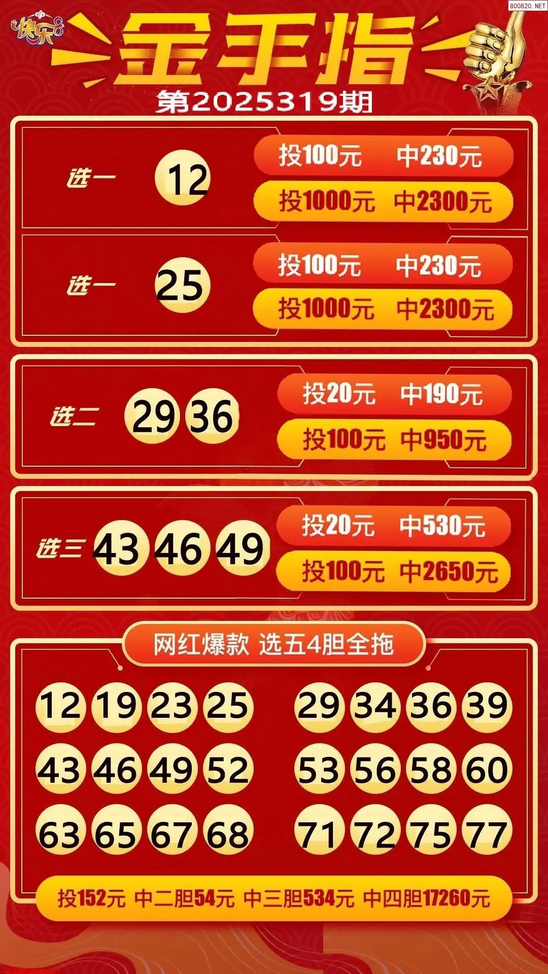 金手指选五四胆