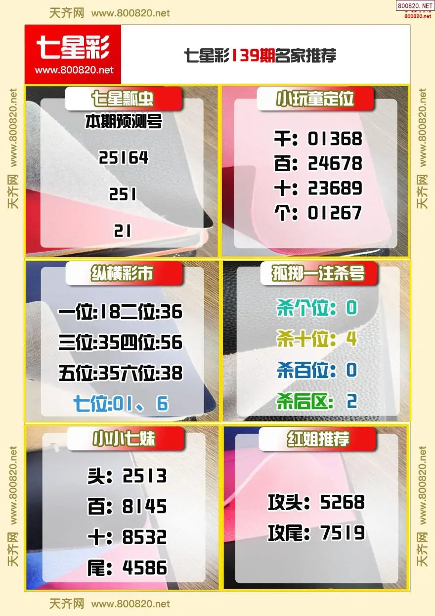 七星彩名家推荐