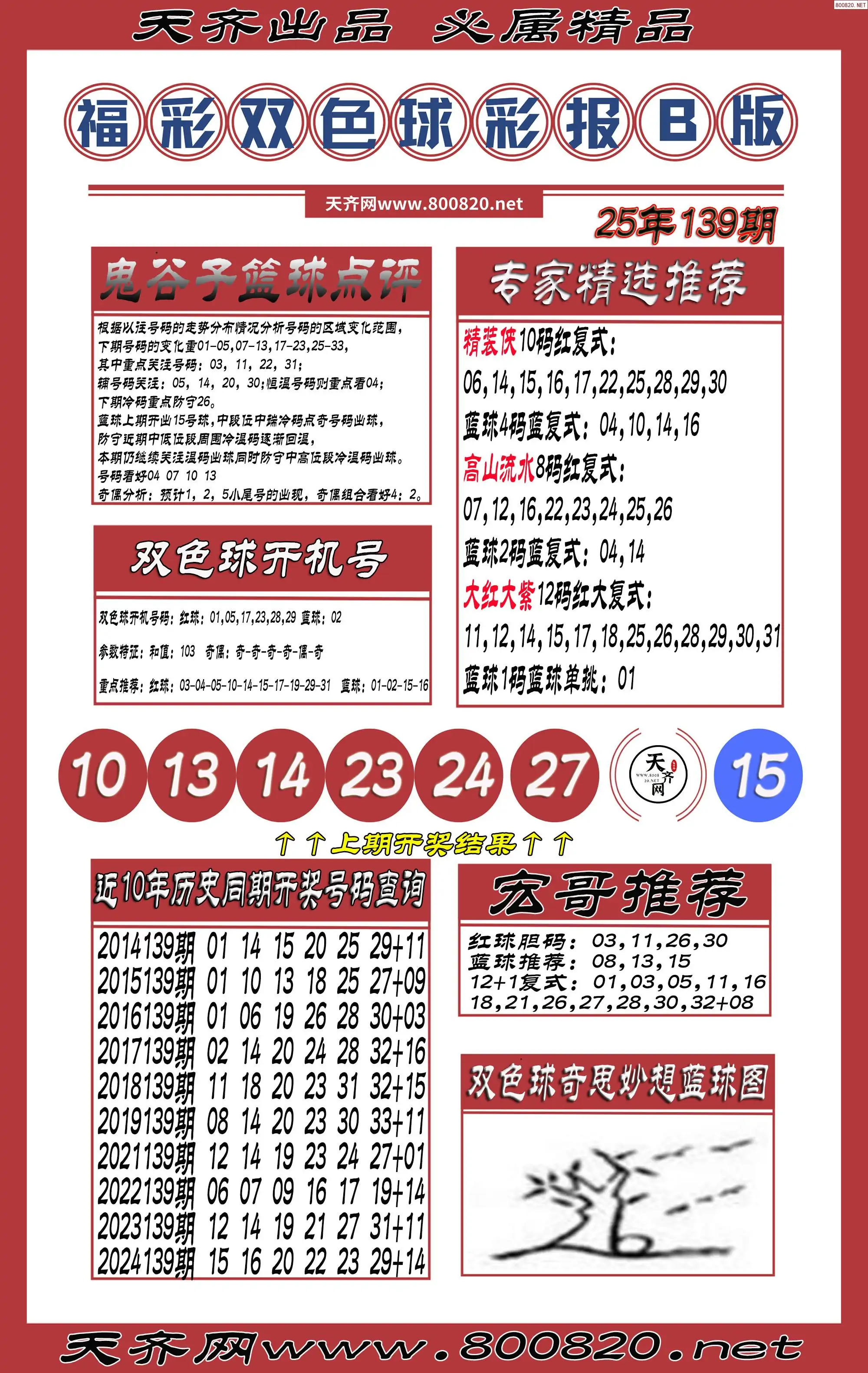 双色球彩报B版