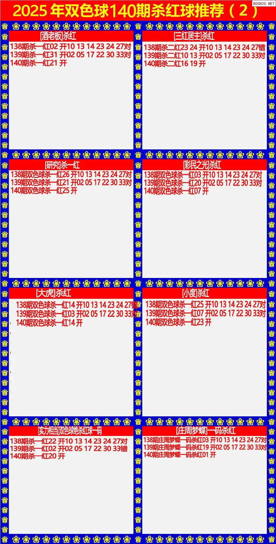 双色球杀红球2版