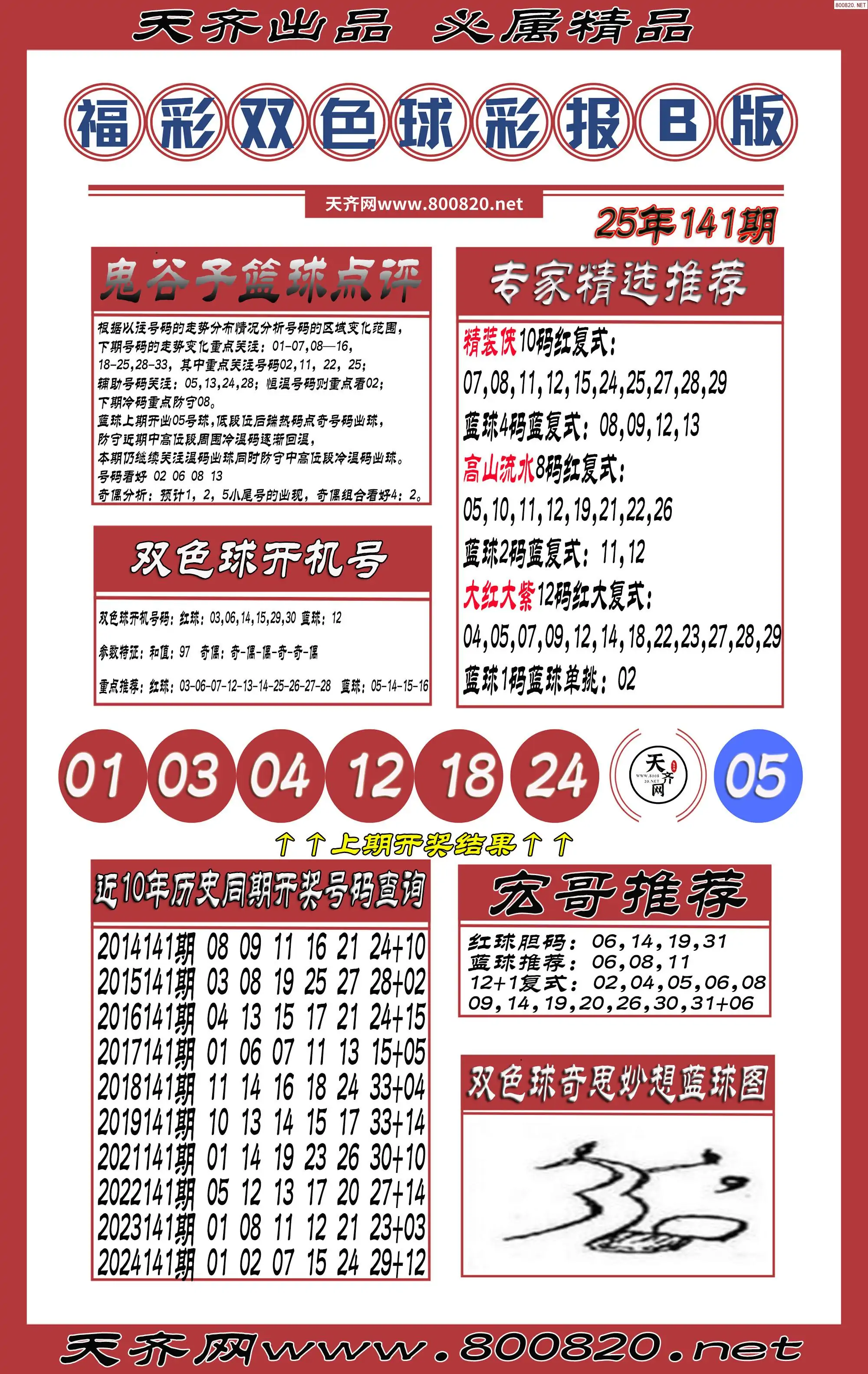 双色球彩报B版