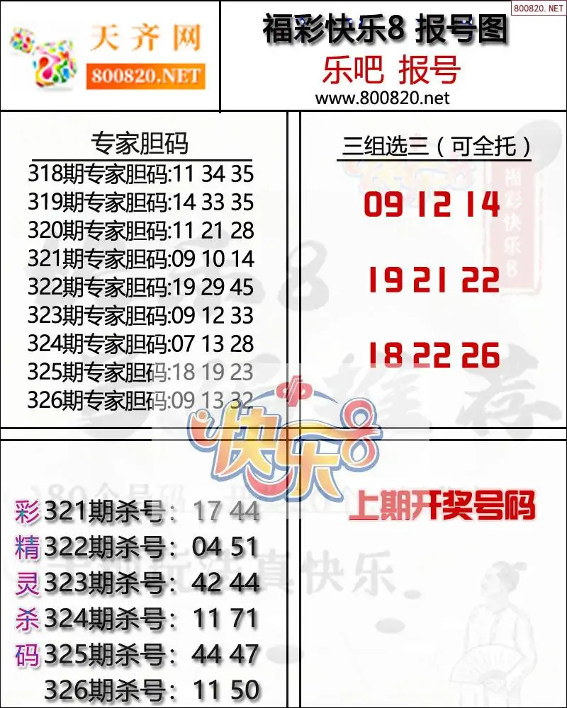快乐8报号图