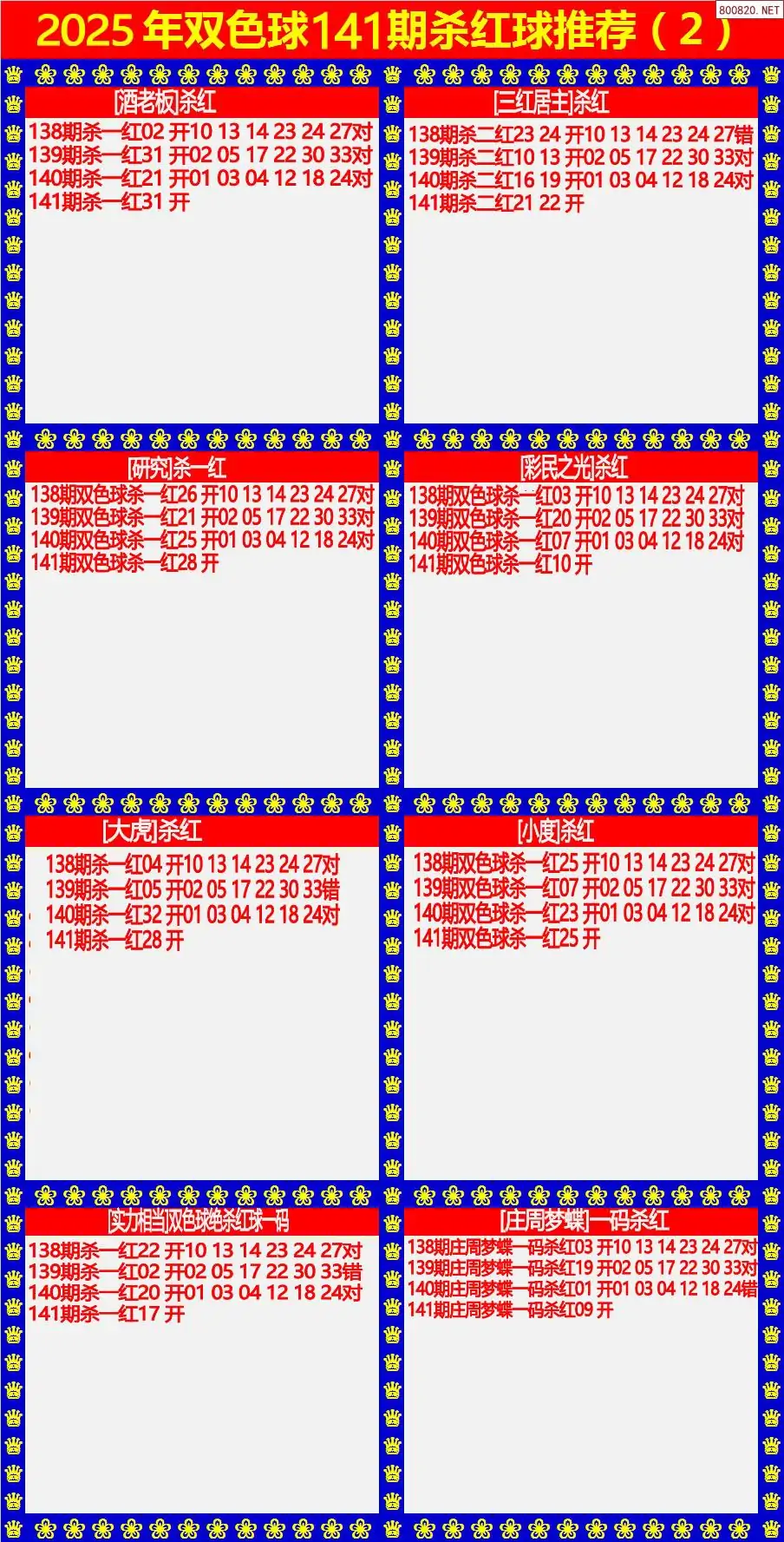 双色球杀红球2版