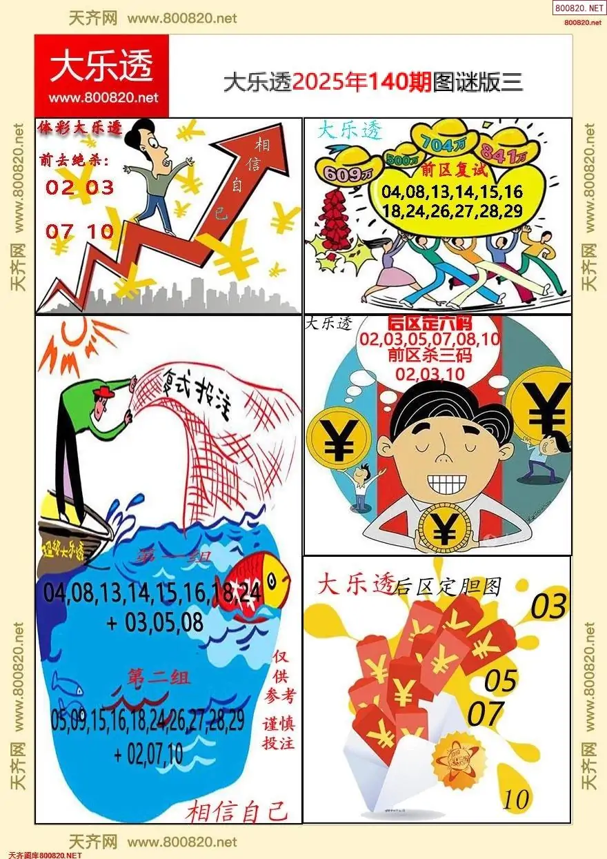 大乐透图谜版三