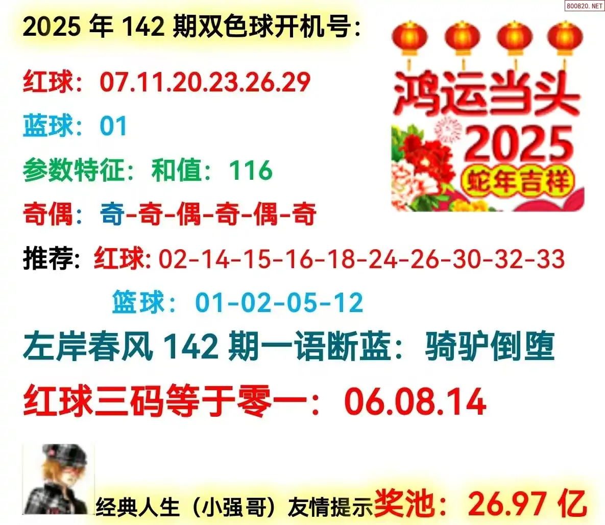 双色球开机号分析