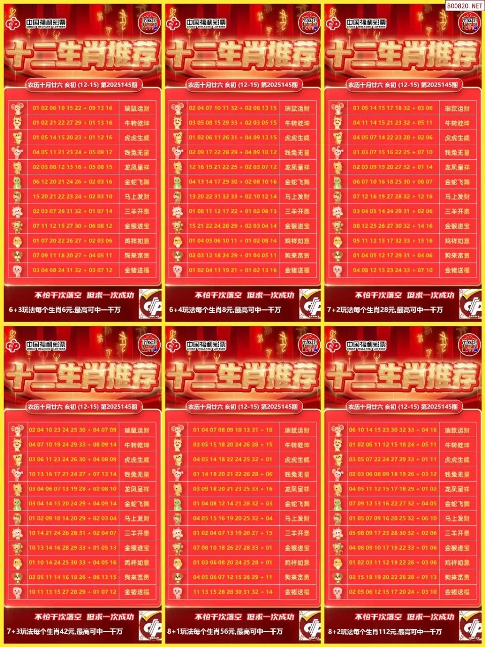 十二生肖推荐图