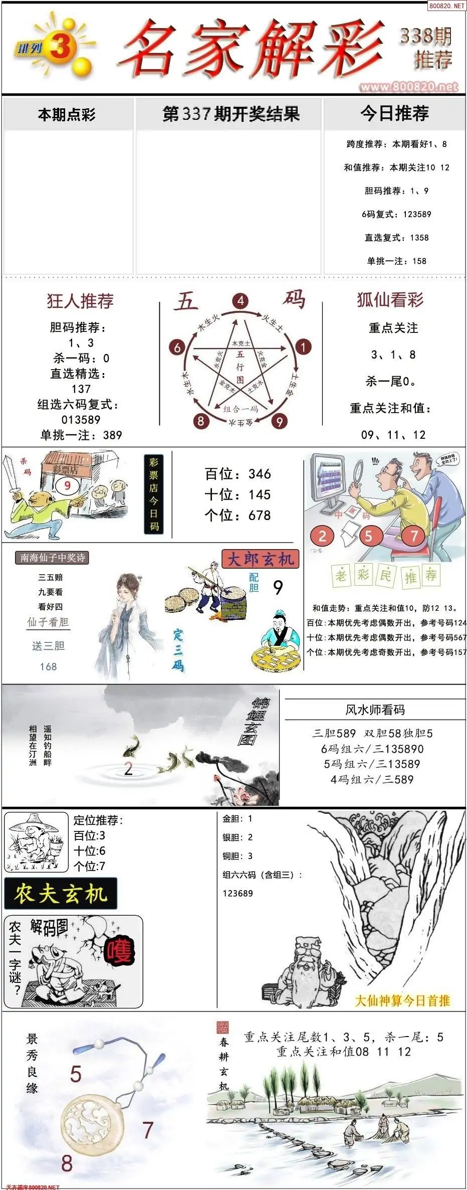 排列三名家解彩