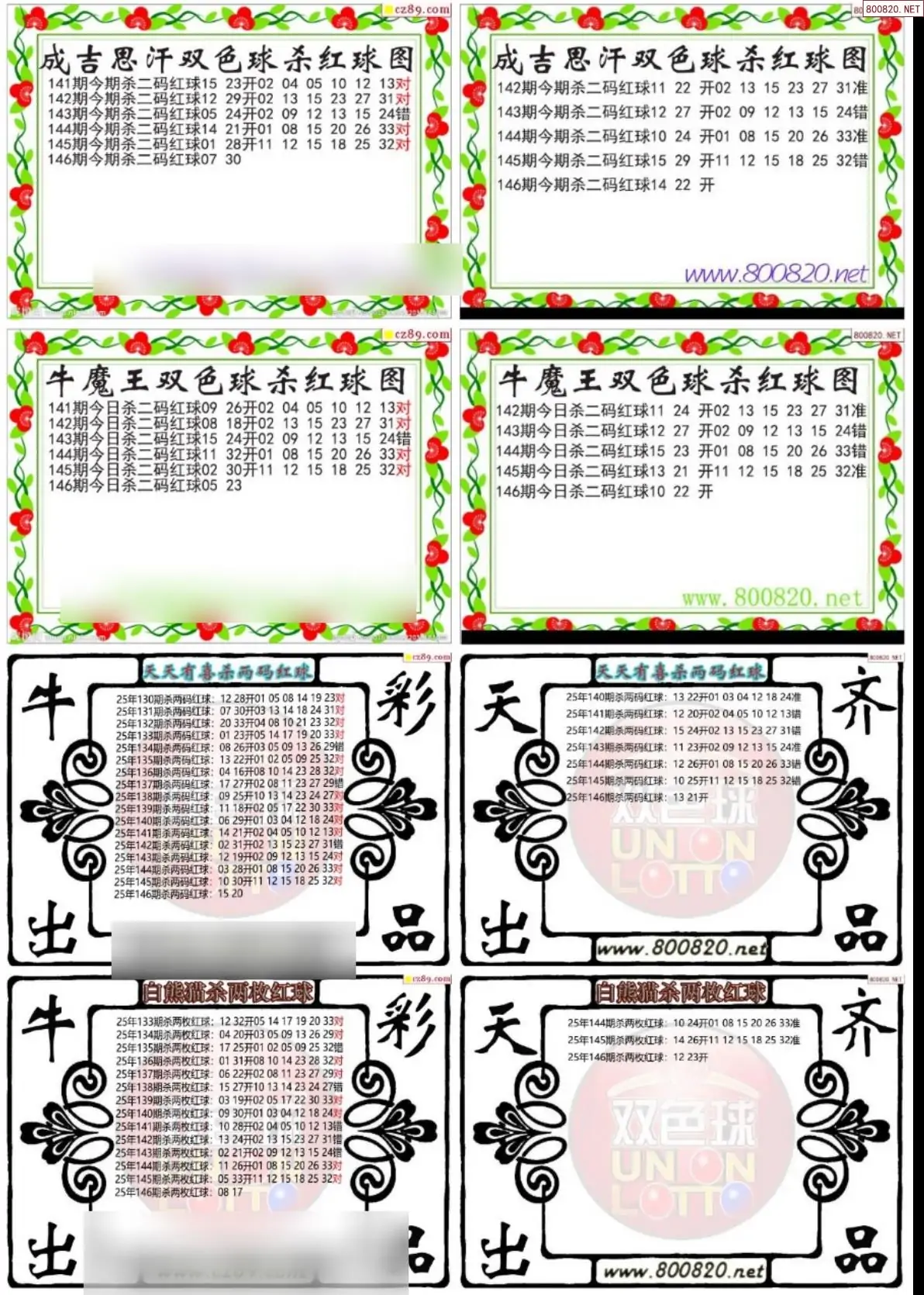 双色球专家杀红