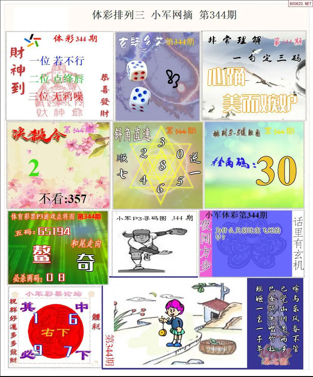 体彩P3小军网摘版