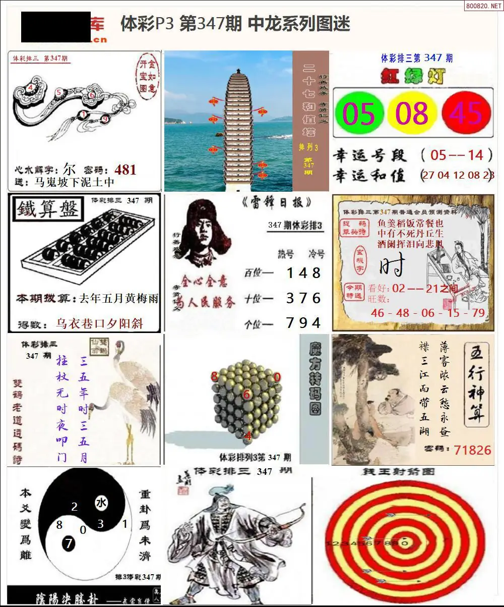 中龙图P3系列图迷