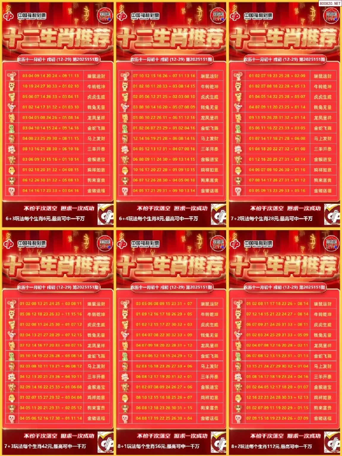 十二生肖推荐图