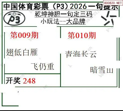 乾坤一句定三码