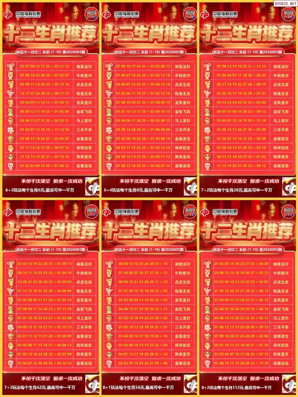 十二生肖推荐图