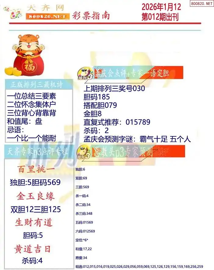 排列三彩票指南2