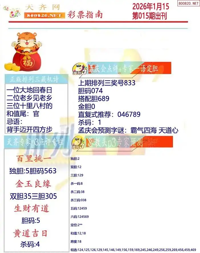 排列三彩票指南2