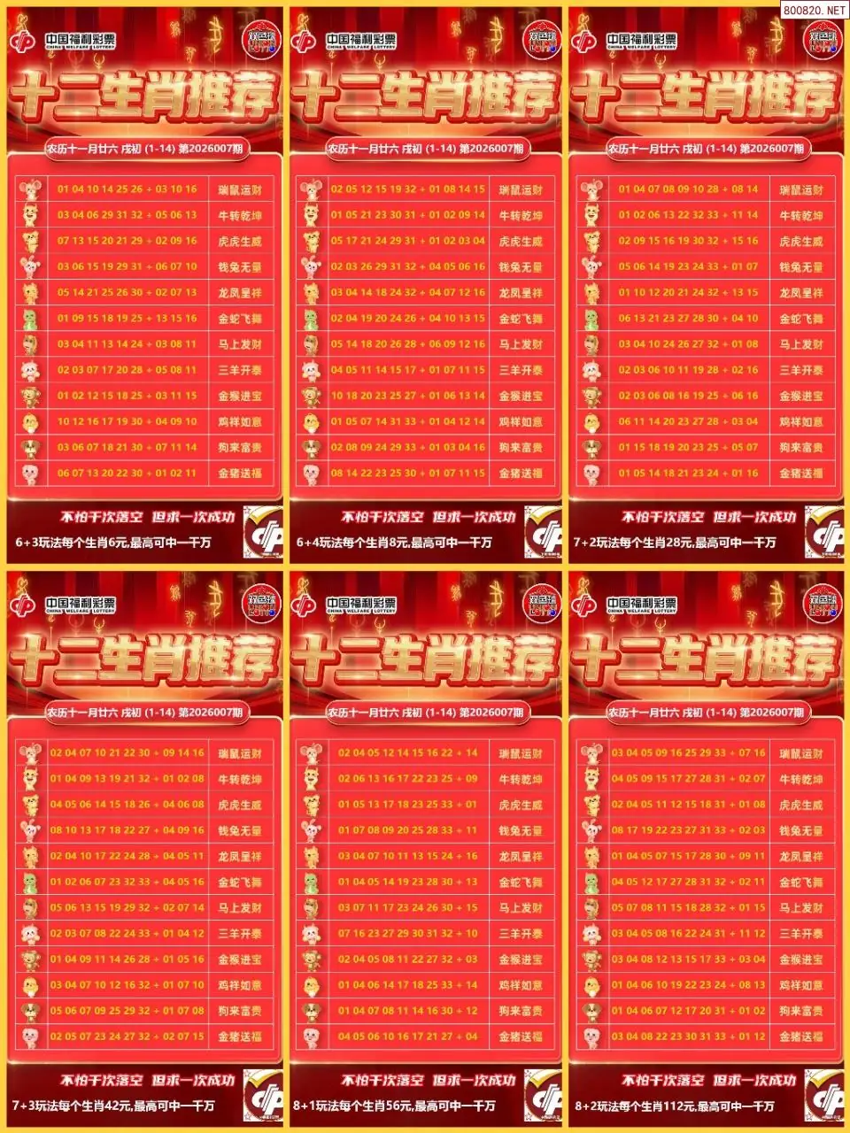 十二生肖推荐图