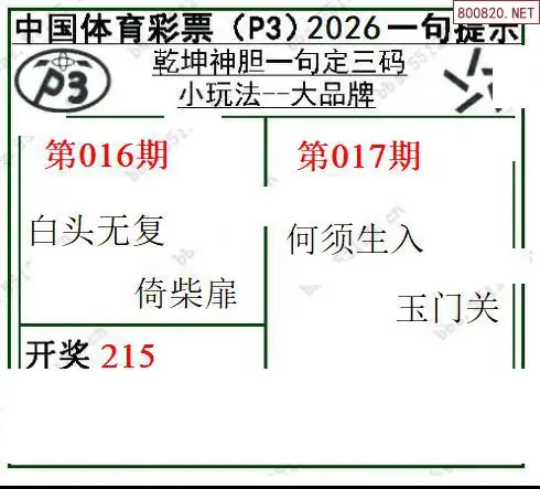 乾坤一句定三码