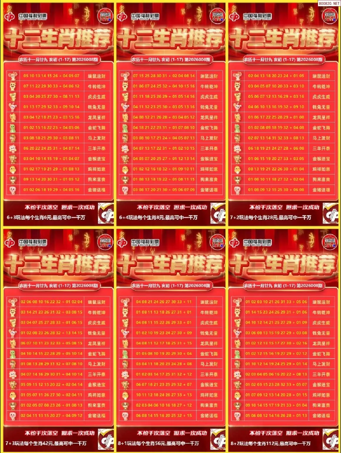 十二生肖推荐图