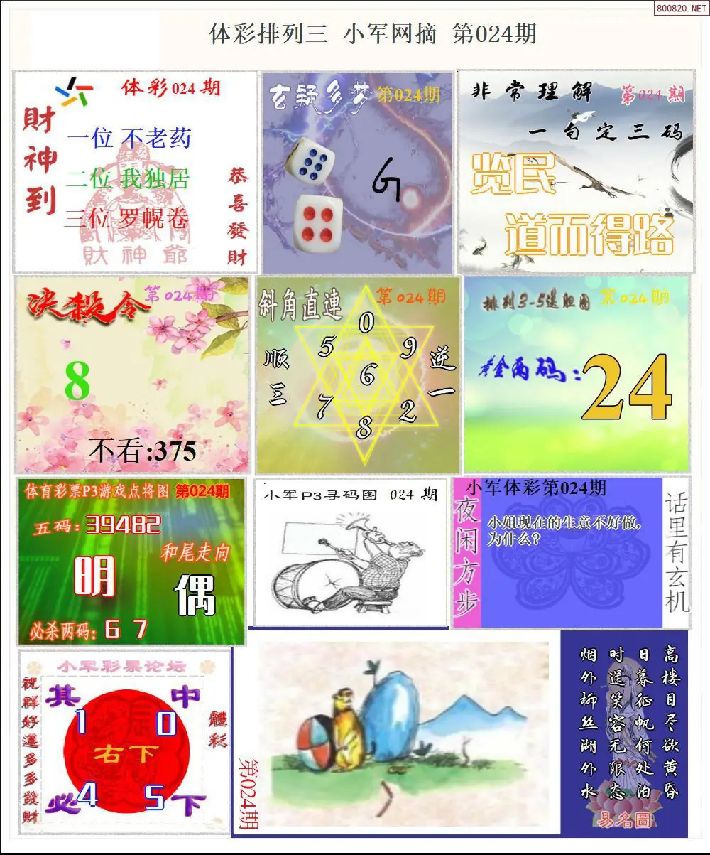 体彩P3小军网摘版