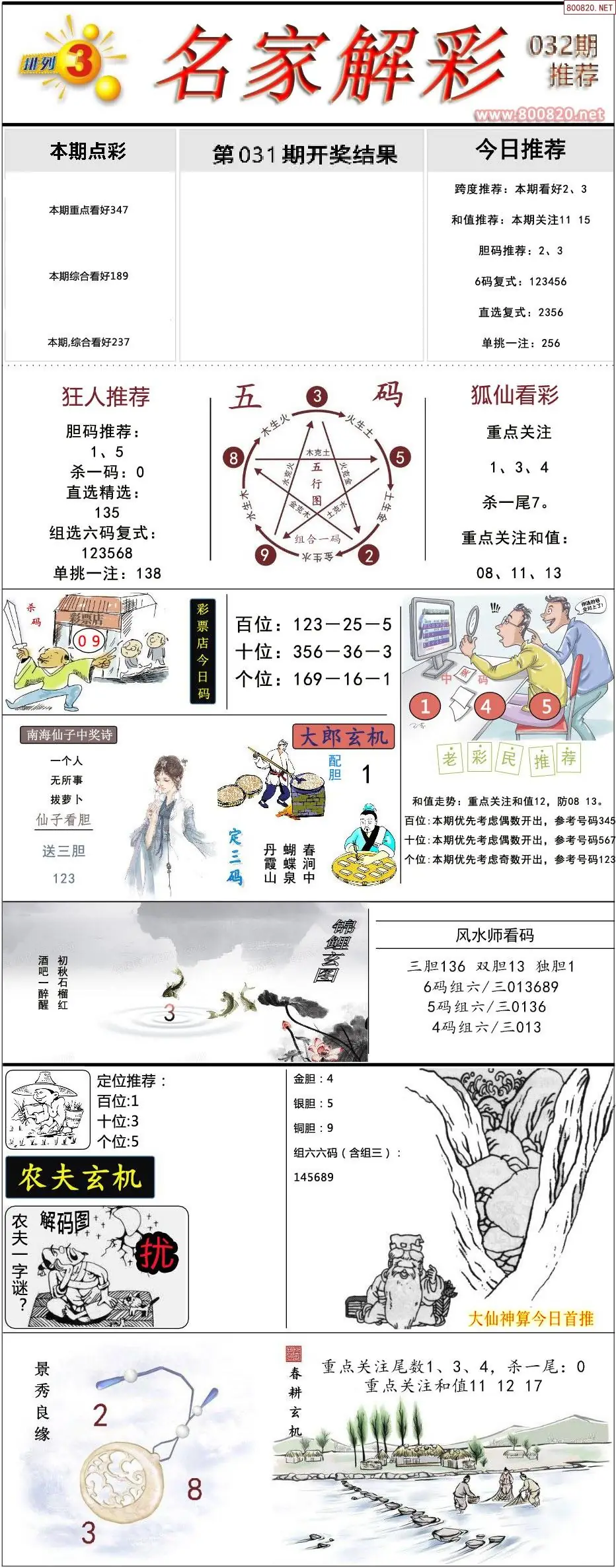 排列三名家解彩