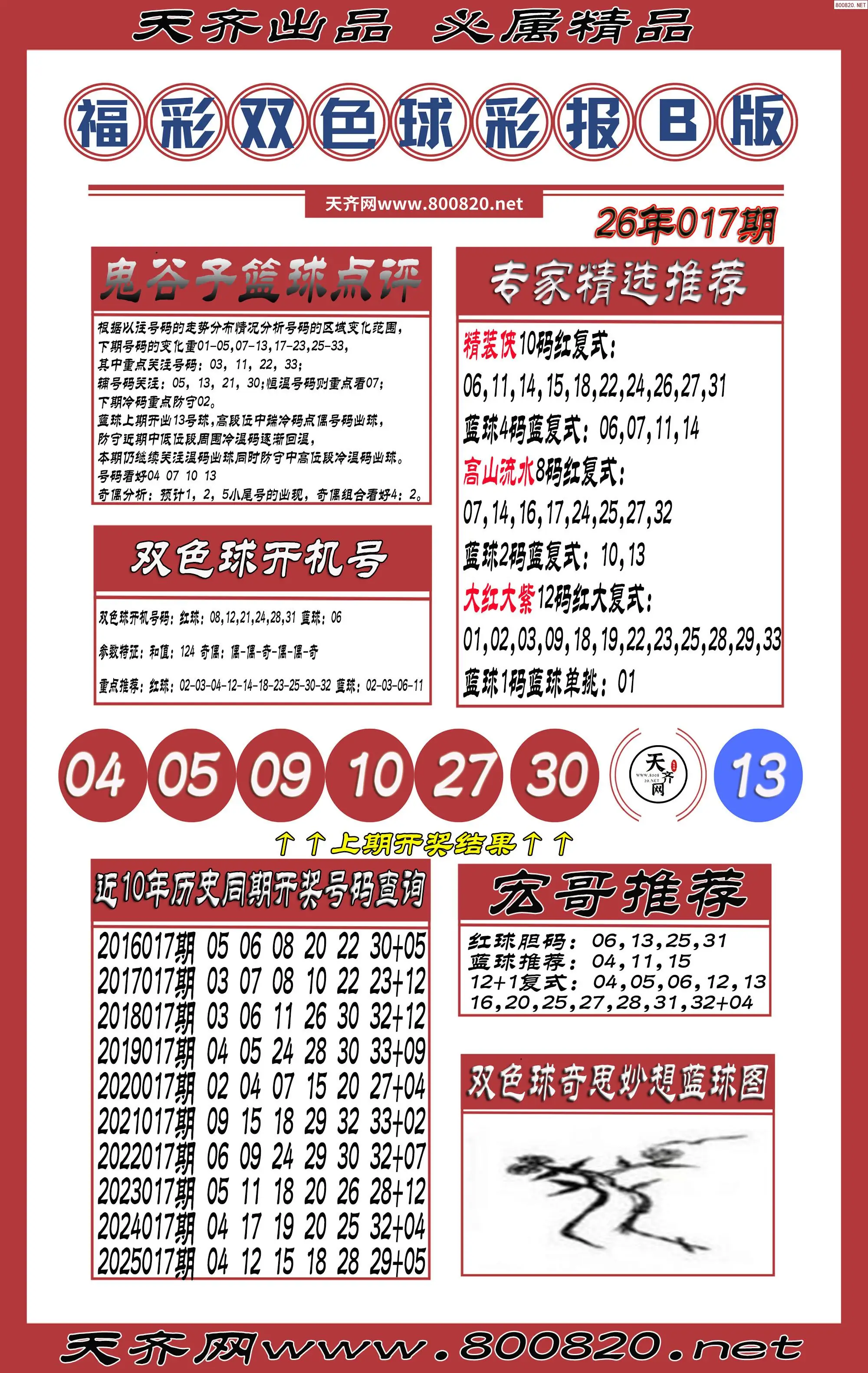 双色球彩报B版