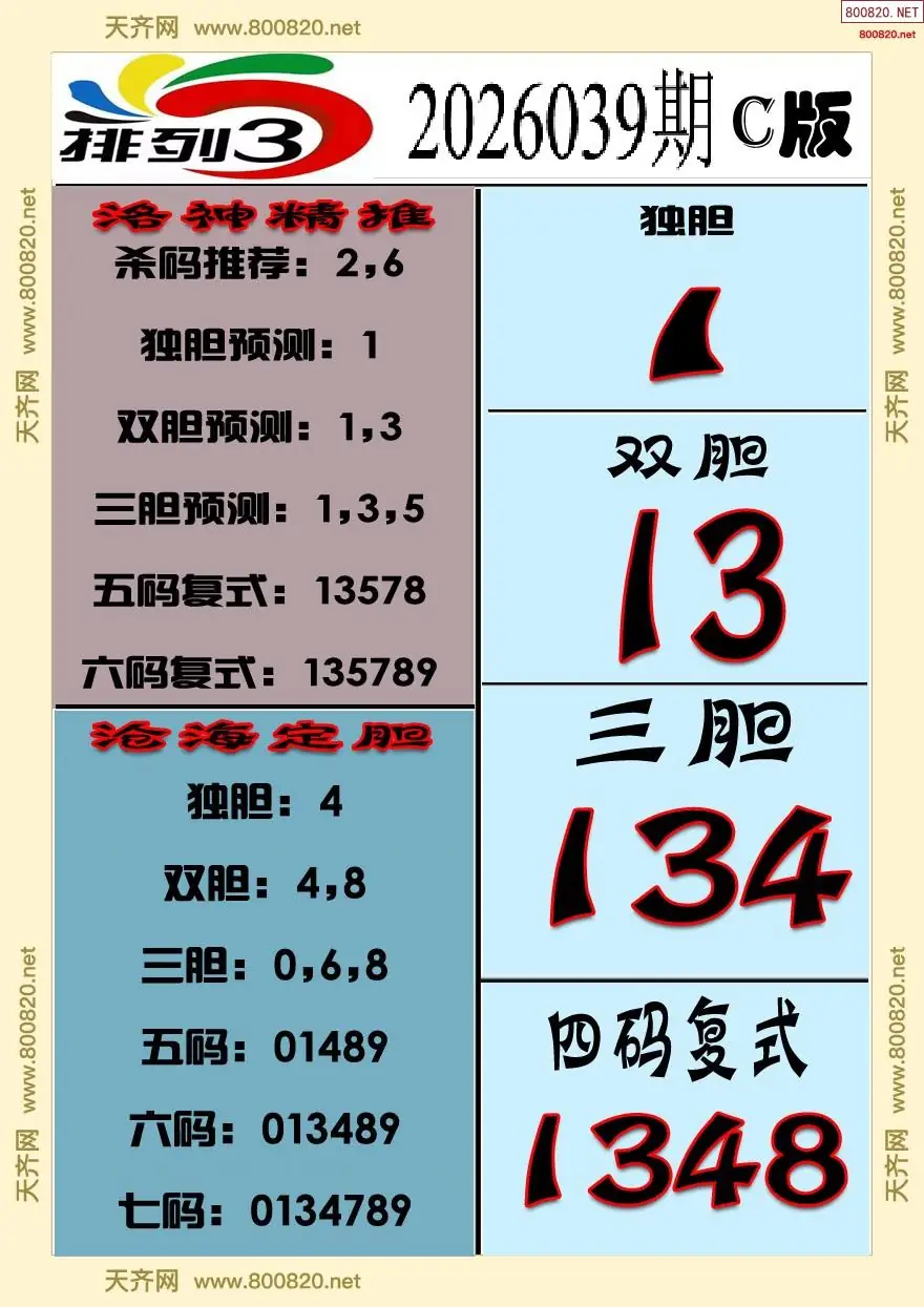 排三专家推荐C