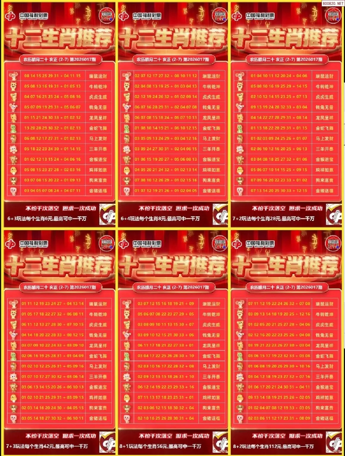 十二生肖推荐图