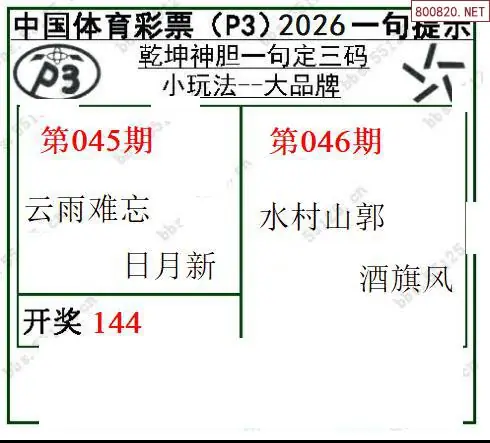 乾坤一句定三码