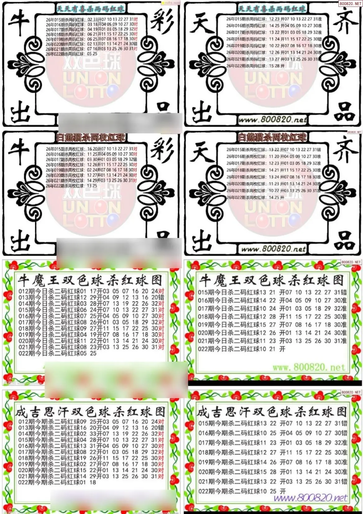 双色球专家杀红