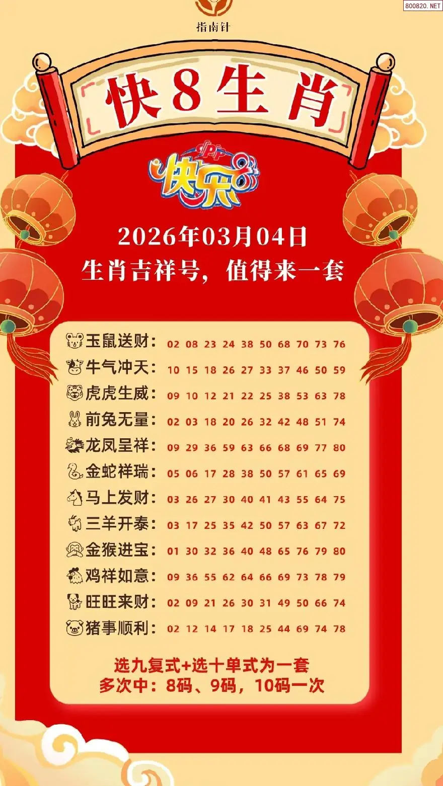 快乐8生肖幸运码