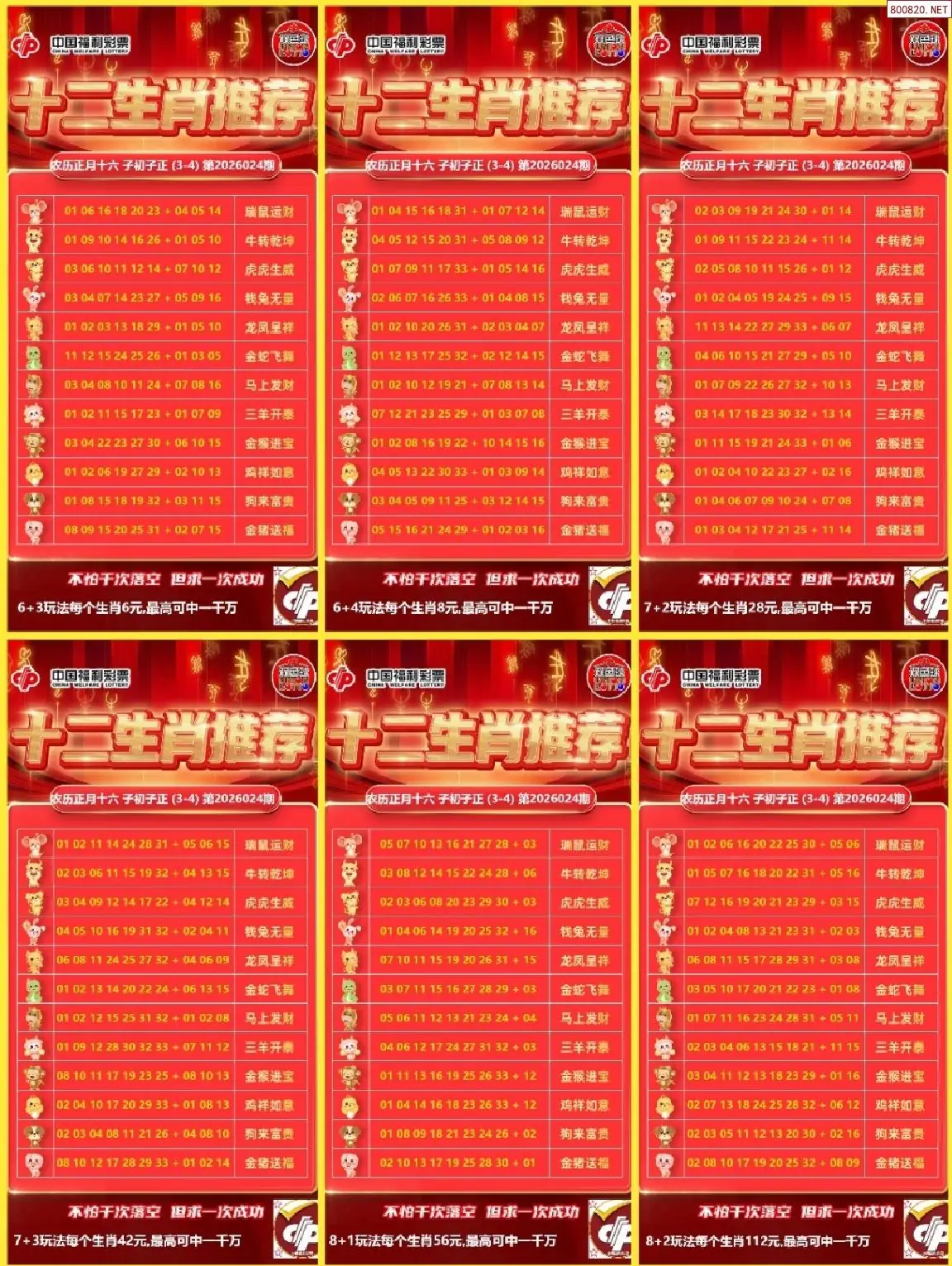 十二生肖推荐图