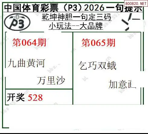 乾坤一句定三码