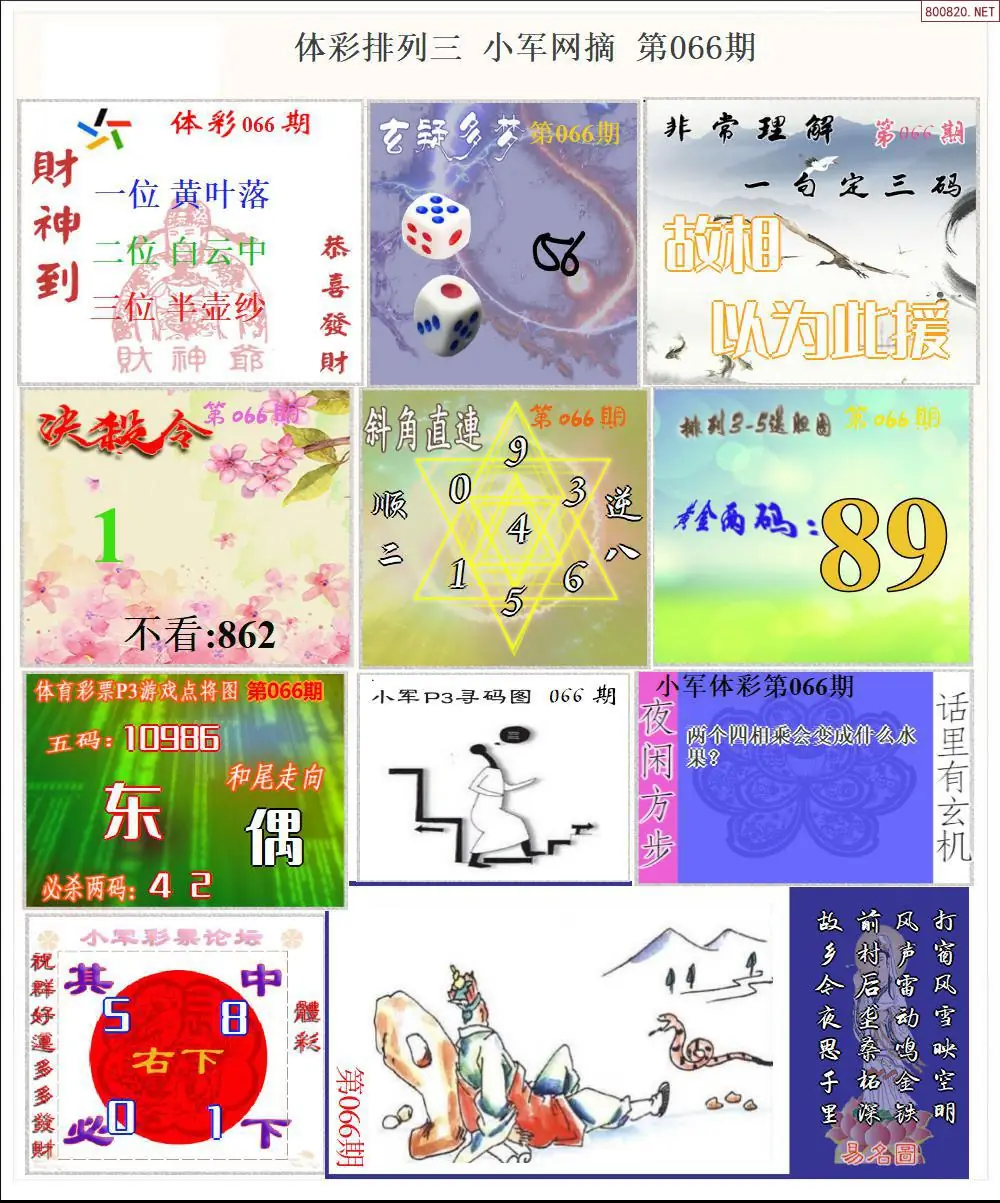 体彩P3小军网摘版