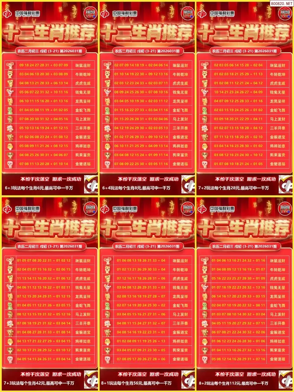 十二生肖推荐图