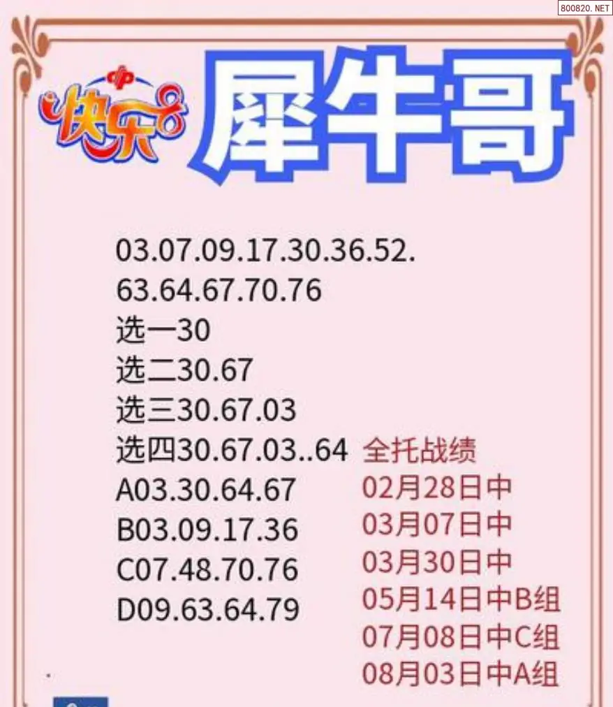 犀牛哥推荐
