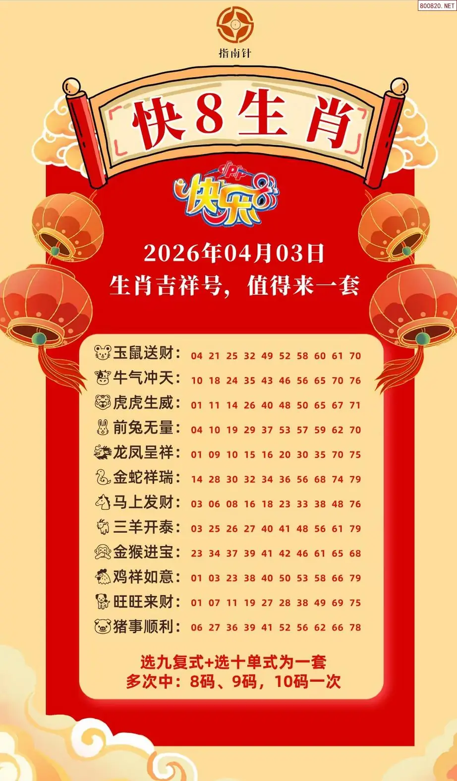 快乐8生肖幸运码
