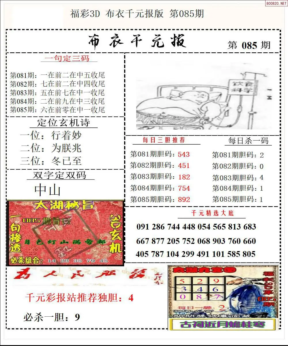 布衣千元报