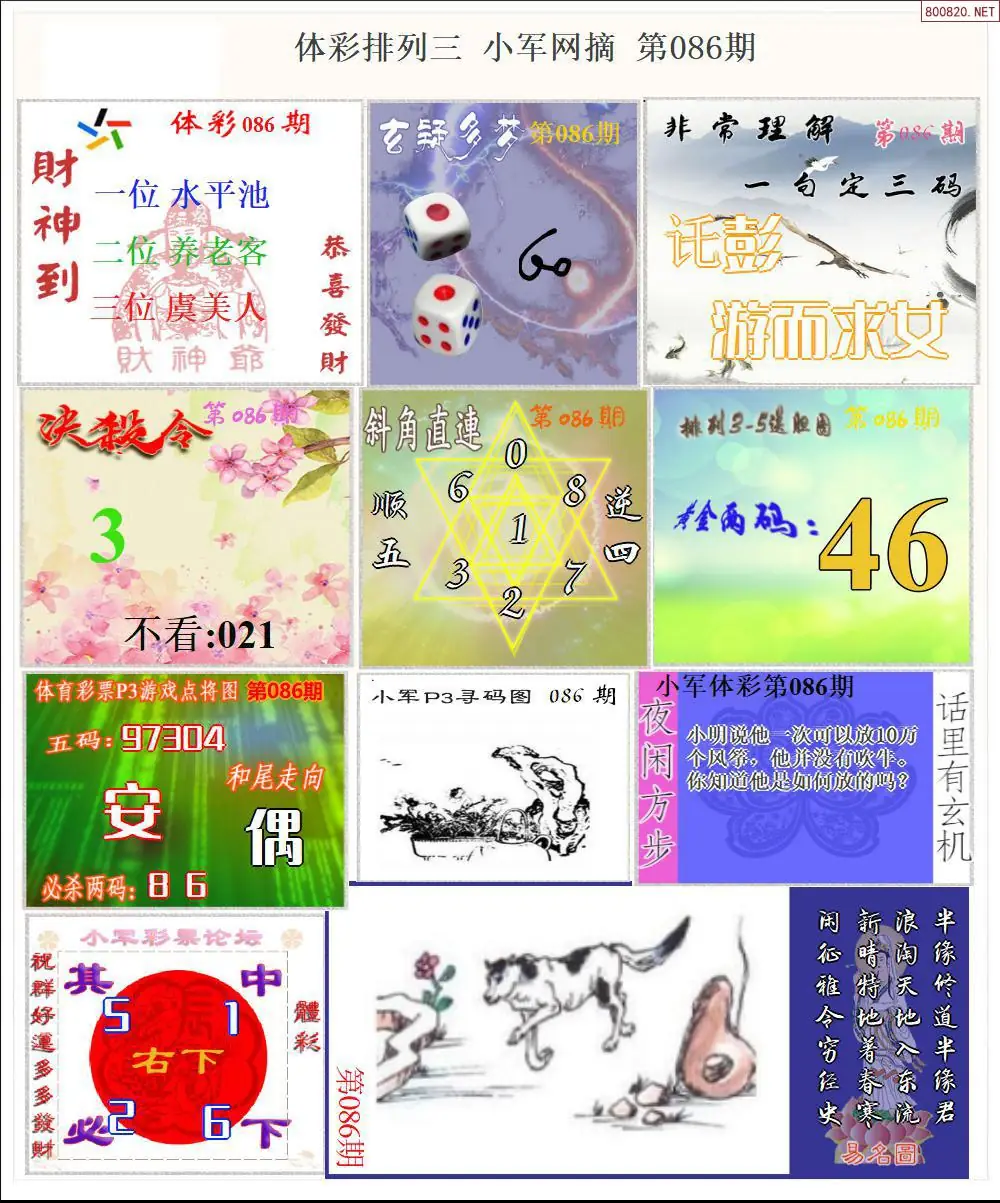 体彩P3小军网摘版