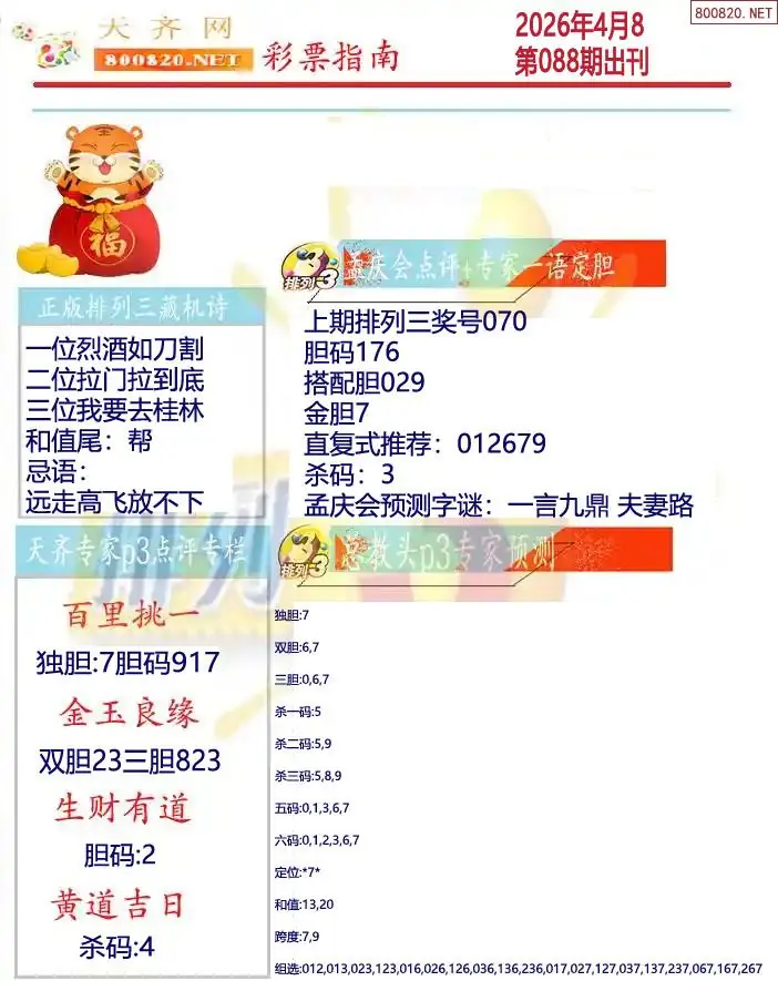 排列三彩票指南2