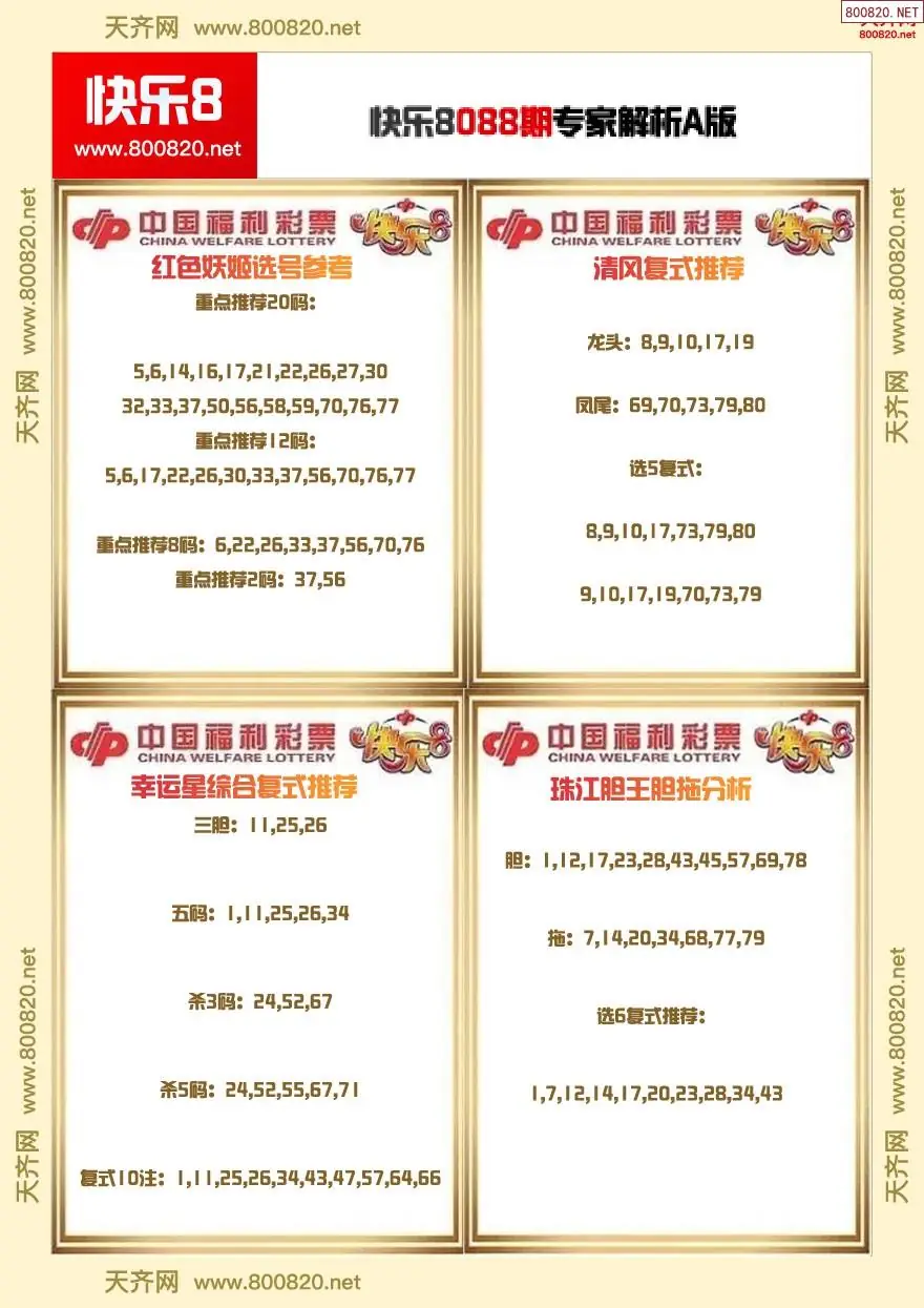 快乐8专家解析A版