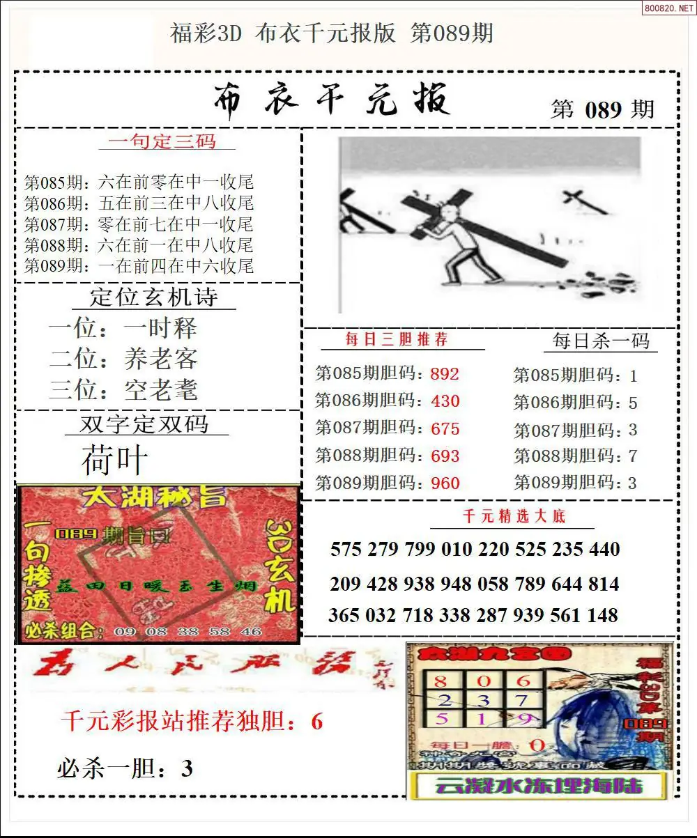 布衣千元报