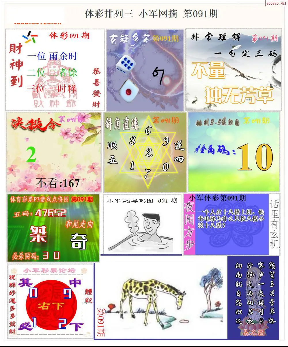 体彩P3小军网摘版