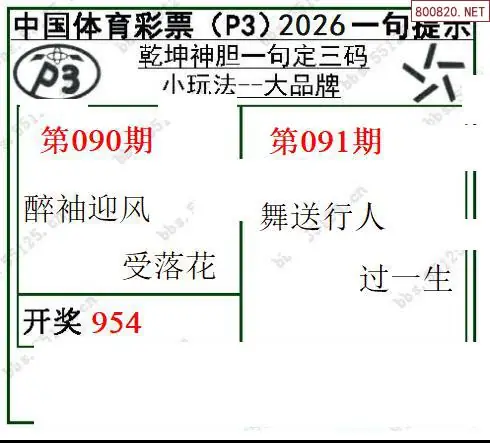 乾坤一句定三码