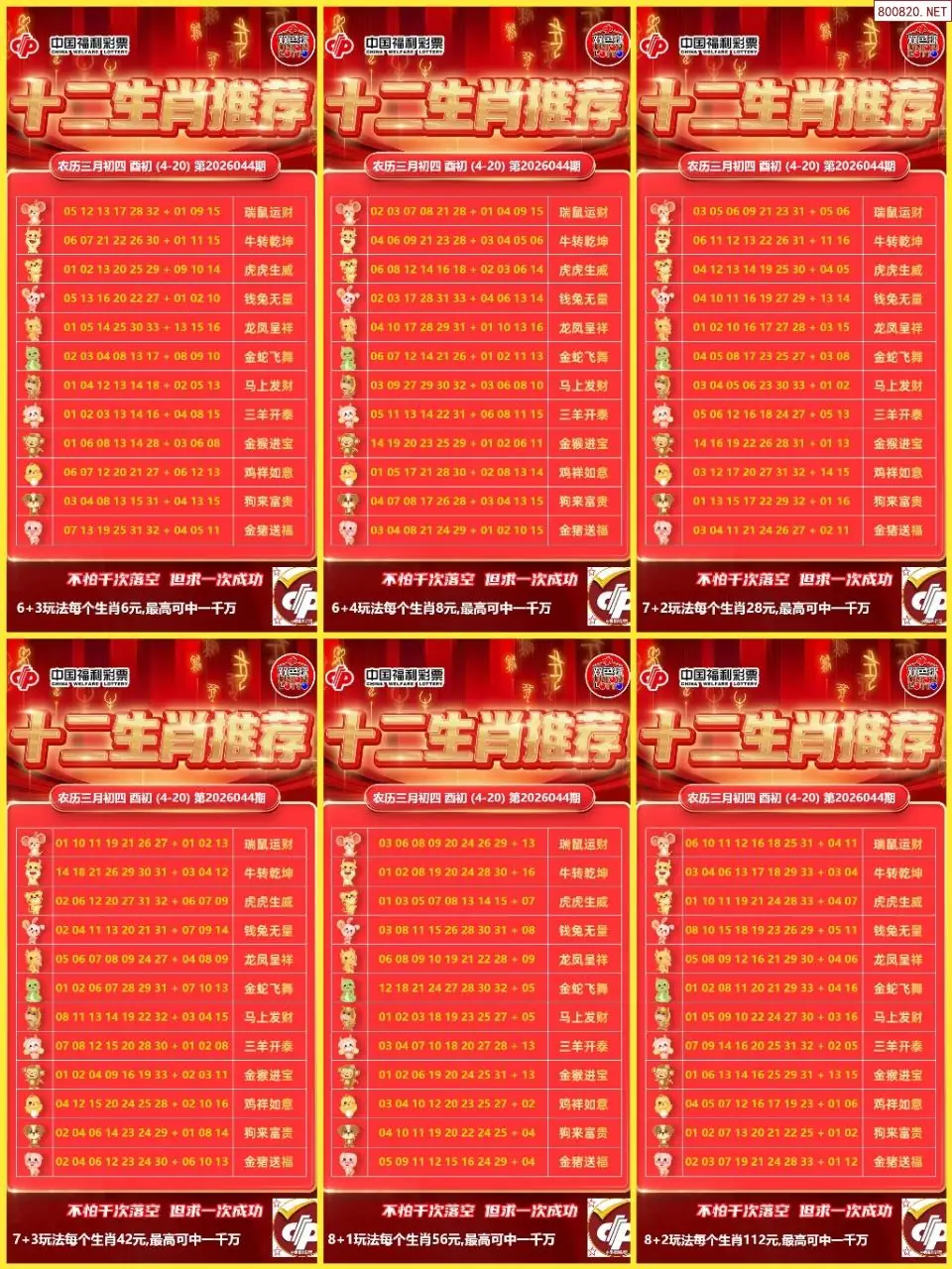 十二生肖推荐图