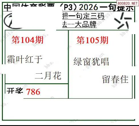 乾坤一句定三码