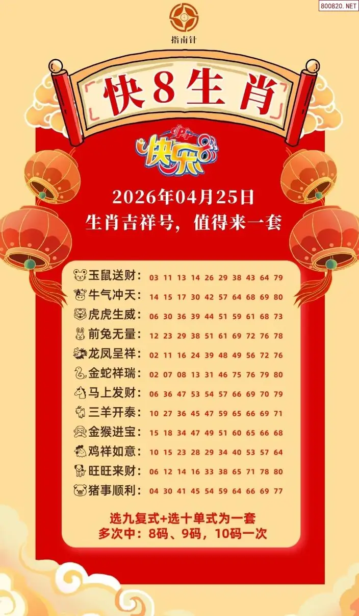 快乐8生肖幸运码
