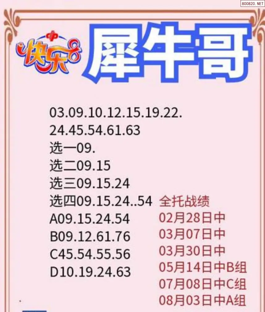 犀牛哥推荐