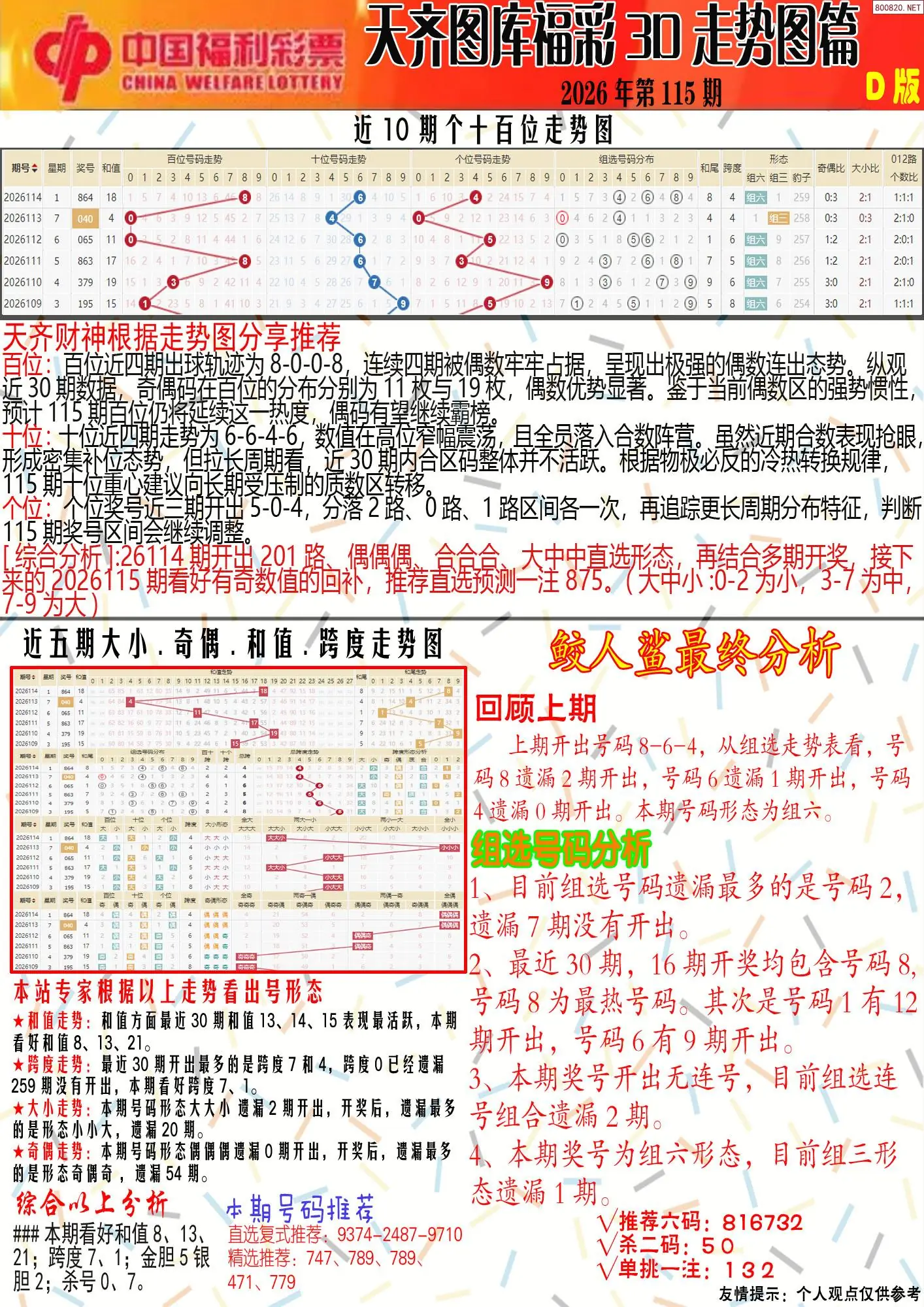 天齐原创彩报D